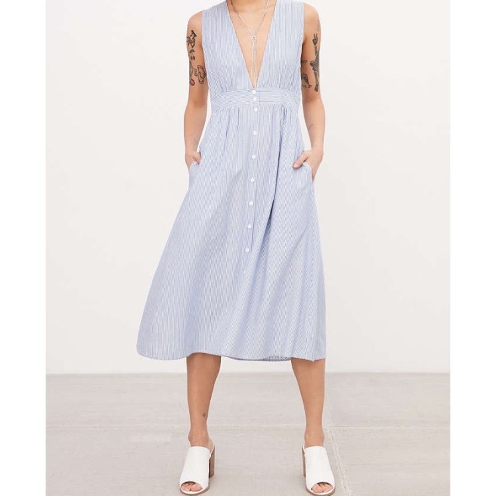 Urban outfitters blue and white dress